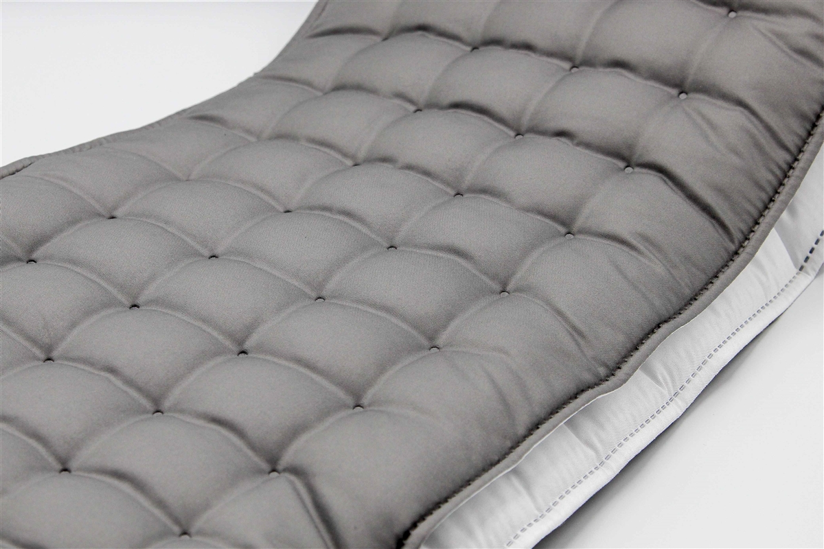 Ultrasonic band - Capitonné design - Doubleface Gray - H 25 cm.