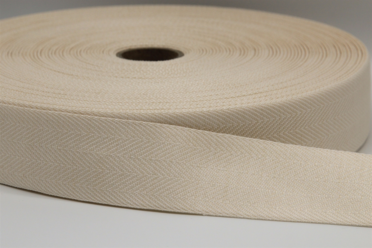 Ribbon Twilled - Ecru - mm. 38