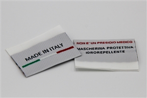 Etichetta Jacquard Mascherina - 33x48 mm. Sacchetto da 1.000  3